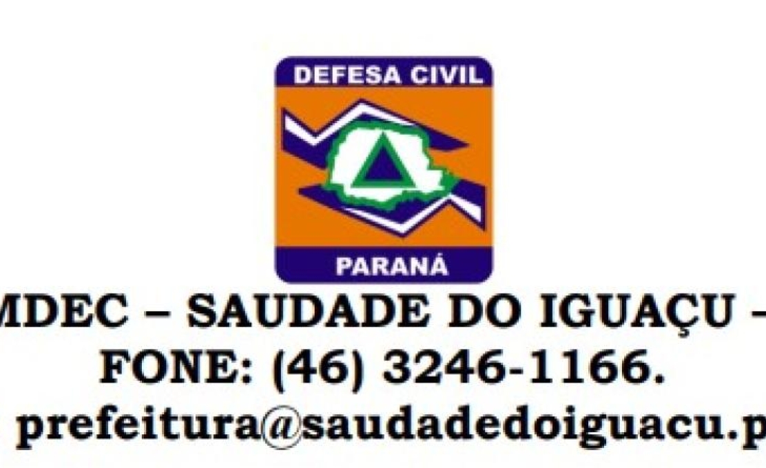 Comunicado Defesa Civil