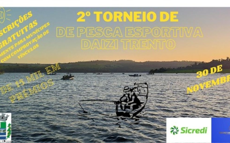 Prepare-se para o 2º Torneio de Pesca Esportiva Daizi Trento