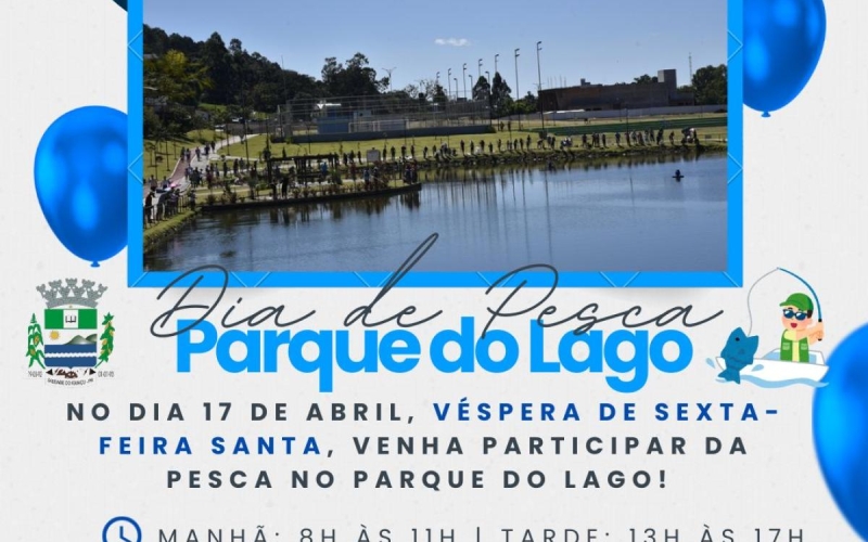 Dia de Pesca no Parque do Lago