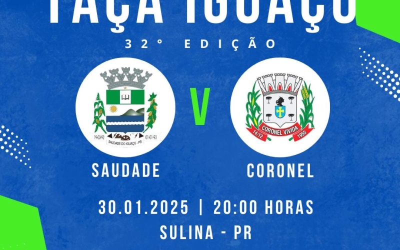 Saudade do Iguaçu enfrenta Coronel Vivida na Taça Iguaçu de Futebol 2025